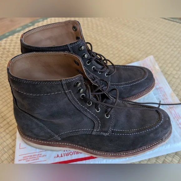 Trask Andrew Gray Weather Resistant Suede Leather Boots Brown Men\'s Size 9.5 Trask Andrew Gray Weather Resistant Suede Leather Boots  main image 2